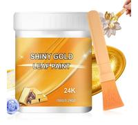 Pintura Con Efecto Pan De Oro Pigmento 24 Quilates Rico Y Brillante Al Agua