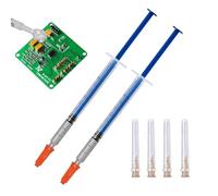 Pintura Conductiva Plata, Conductivo Pasta de Plata, Adhesivo Pluma de Pintura de Plata, Generic Pasta de Plata Conductiva, Para Reparación de Teclado, Placa de Circuito Electrónico (0.3ml)