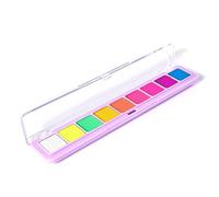 Pintura corporal brillante UV, luz negra que brilla en la cara oscura, 9 colores activados por agua, luz negra profesional