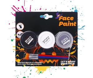Pintura Corporal De Halloween,Crema De Pintura Para La Piel Soluble En Agua | Maquillaje Facial Para Cosplay De 3 Colores - para Disfraz, Adultos, Mujeres, , Vampiro, Bruja, Esqueleto