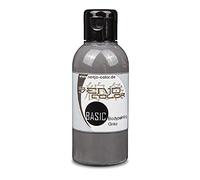 Pintura Corporal I 75 ml I para Aerógrafo y Pincel I Carnaval, Disfraces, Pintacaras I Senjo Color Basic I Gris
