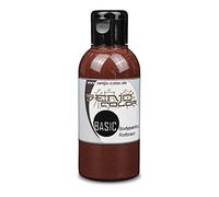 Pintura Corporal I 75 ml I para Aerógrafo y Pincel I Carnaval, Disfraces, Pintacaras I Senjo Color Basic I Rojo-marrón