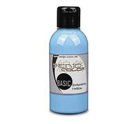 Pintura Corporal I 75 ml I para Aerógrafo y Pincel I Carnaval, Disfraces, Pintacaras I Senjo Color Basic I Azul claro