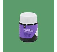 Pintura Cristal Al Agua Ca-06 Verde 25ML La Pajarita Para Superficies no Porosas