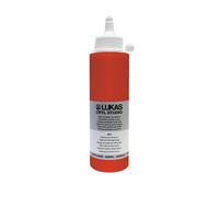 Pintura de alta concentraci n de pigmento LUKAS CRYL Studio Artists Paint - Botella de 250 ml - Tono rojo cadmio claro