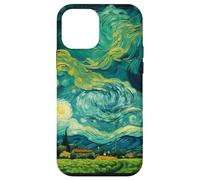 Pintura de arte moderno de campos de trigo verde de Van Gogh Carcasa para iPhone 12 mini