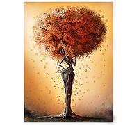 Pintura de bricolaje por números Mujer africana con cabello abstracto Kits pintados a mano Dibujo lienzo Imágenes por números retrato animal Decoración para el hogar Regalo 40x50cm