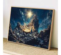 Pintura de Diamante Adultos Ángel, 5D Religión Diamond Painting Kit Completo, Manualidades Adultos DIY Cristal, Pintura con Diamante Strass Cuadrados, Decoración Pared Casa Regalo 20x30cm, z@2132