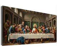 Pintura de Diamante La Última Cena 5D Adultos Kit Completo Grande 80x150cm, Diamond Painting Creencia Full Drill Pincelada de Diamantes, Mosaico Bordado Punto de Cruz, Decoración Hogar DIY C6-228