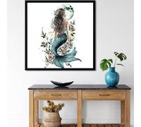 Pintura de Diamante Pack de 2 Dibujos animados,Elfos Cuadro Diamantes 5D Kit Completo Playa Diamond Painting Adultos Cuadrado Full Drill, Manualidades Adultos DIY para Decoración Hogar 20x20cm,2p411p