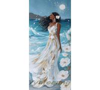 Pintura de diamante para adultos, grande, XXL, 80 x 40 cm, diosa Daiming Panting, pintura por números para adultos y principiantes, DIY 5D pintura de diamantes para niños, decoración estética de la