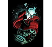 Pintura de diamantes DIY Ariel Arte de diamantes La Sirenita, Kit de bordado de punto de cruz con taladro completo 5D, Divertido