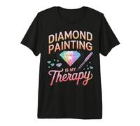 Pintura de Diamantes es mi Terapia Creativa artesanía alegría diversión Camiseta Premium