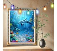 Pintura de Diamantes para Adultos,5D Océano,Animal Diamond Painting,DIY Cuadro de Diamantes,Pintar con Diamantes para Principiantes,Puzzle de Diamantes Para Decoración del Hogar (70x90cm) 59N-5726