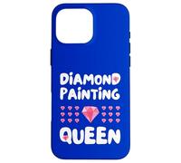 Pintura de diamantes Queen Art Craft Gift para artistas Carcasa para iPhone 16 Pro Max