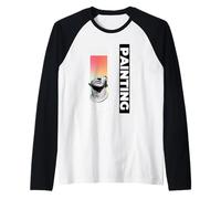 Pintura de estatua griega fresca mitología clásica Camiseta Manga Raglan