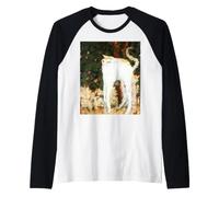 Pintura de Gato por el Artista francés Pierre Bonnard Camiseta Manga Raglan