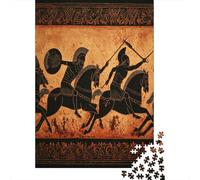 Pintura de griegos luchando contra Troyanos,Rompecabezas para Adultos 70x50cm/1000pcs,Juegos De Desafío De