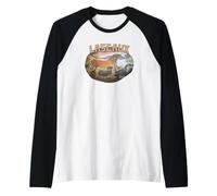 Pintura de la Cueva de Lascaux Arte prehistórico Caballos Arte Parietal Camiseta Manga Raglan