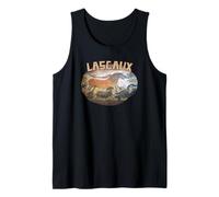 Pintura de la Cueva de Lascaux Arte prehistórico Caballos Arte Parietal Camiseta sin Mangas