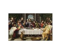 Pintura de la lona Carteles e impresiones artísticos de pared de Jesús cristiano la Última Cena cuadro moderno para sala de estar, oficina, decoración del hogar Sin marco ( Size : 60x80cm No Frame )