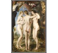 Pintura de las tres gracias, de Peter Paul Rubens, pintura por números para adultos, manualidades, para decoración de pared del hogar, regalos de cumpleaños, 40 x 50 cm