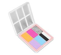 Pintura de Maquillaje para Escenario, Kit de Pintura Corporal, Plato de 6 Rejillas, Maquillaje de Descarga Simple para Adultos para Festivales