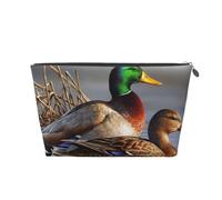Pintura De Pato En El Agua, Bolsa de artículos de tocador Bolsa de Maquillaje Bolsa de cosméticos Bolsa de artículos de tocador de Viaje portátil