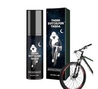Pintura De Pulverización De Brillo Reflectante: 100 Ml De Pulverización Nocturna Brillante, Recubrimiento De Alta Visibilidad | Pintura De Neón Duradero Para Ropa, Bicicletas, Cascos, Zapatos, Patinet
