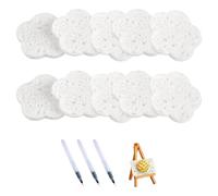 Pintura de textura interactiva 10 esponjas lienzo de 3 bolígrafos de exhibición de caballete de agua arte mágico suministros de arte para niños juego de dibujo de textura para niños