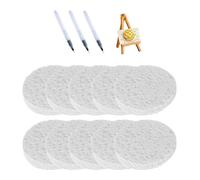 Pintura de textura interactiva 10 esponjas lienzo de 3 bolígrafos de exhibición de caballete de agua arte mágico suministros de arte para niños juego de dibujo de textura para niños