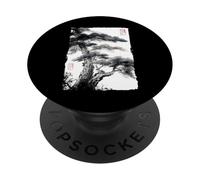 Pintura de tinta Sumi-e japonesa con bosque de pinos brumosos PopSockets PopGrip Adhesivo