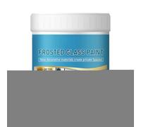 Pintura de vidrio esmerilado, pintura impermeable para privacidad de ventana, 500 g, proporciona un acabado translúcido esmerilado a superficies de vidrio, para ventana, baño, sala de estar, cocina