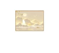 Pintura decorativa for ocultar la caja del contador. Pinturas decorativas for panel eléctrico sin perforaciones. Apto for empujar y tirar.(G,50x40cm)