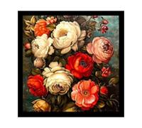 Pintura decorativa retro ligera para sala de estar, comedor, pasillo, fondo de pared, pintura de estilo antiguo, pintura al óleo, arte abstracto, 30.48 x 40.64 pulgadas, Vzw832 (caqui, talla única)
