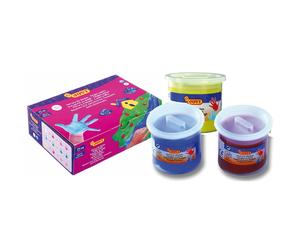 Pintura Dedos JOVI 125 ml, Caja x6 Colores Surtidos