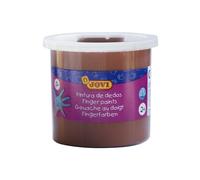 Pintura Dedos JOVI 125 ml Marrón, Caja x5