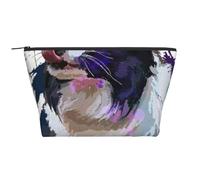 Pintura del Perro del Arte del Border Collie, Bolsa de artículos de tocador Bolsa de Maquillaje Bolsa de cosméticos Bolsa de artículos de tocador de Viaje portátil