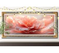 Pintura Diamante 5D DIY PeoníAs Rosas,Kit Completo Diamond Painting Paisajes,Bordado Cuadros de Diamantes Kit para Decorativo el Hogar,Dibujos con Diamantes para Adultos y Niños (30x60cm) 61F-8867