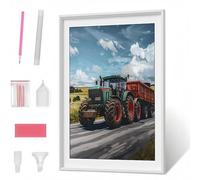 Pintura Diamante 5D para Adultos, Auto Cielo Diamond Painting Redondos Completo DIY, Decoración de Pared con Gemas, Punto de Diamante para Principiantes, Arte y Manualidades 40x50cm PJY1 I-B
