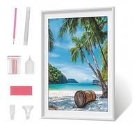 Pintura Diamante 5D para Adultos, OcéAno áRbol Diamond Painting Redondos Completo DIY, Decoración de Pared con Gemas, Punto de Diamante para Principiantes, Arte y Manualidades 70 x 95cm PJY1 B-5