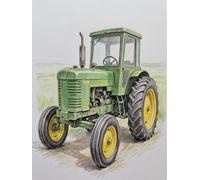 Pintura Diamante Adultos Tractor Diamond Painting Kit 50x80cm 6-DW34A | Manualidades Para Adultos Cuadrado Punto De Cruz Diamante per Decorazioni Casa Pareti, Regalo