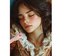 Pintura Diamante Ángel Diamond Painting Kit Completo, DIY Diamond Painting Elfos para Adultos, Dibujos con Diamantes Manualidades Adultos, Pintar con Diamantes para Decoración Pared, 90x120cm, -4779