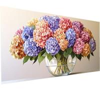 Pintura Diamante Atardecer, 30x70cm Grande Diamond Painting Kit Completo, DIY Diamond Painting Flor para Adultos, Grande Dibujos con Diamantes para Manualidades Adultos, Decoración Pared, Regalo -8125