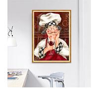 Pintura Diamante, Cocinero Animados Grande Diamond Painting Kit Completo por Adultos Niños, Cuadros Diamantes 5d Rhinestones Lienzos Bordado Punto de Cruz para Decoración de Pared Hogar Arte 30x40cm