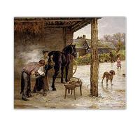 Pintura DIY por números para adultos Marie Francois Firmin Girard The Blacksmith DIY Pintura con números para adultos