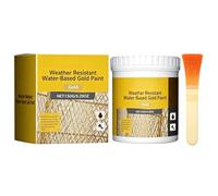 Pintura dorada para madera, ligera, elegante, moderna, de secado rápido, alto brillo a base de agua, para , muebles, espejos de , así como el | Multiuso para exteriores e