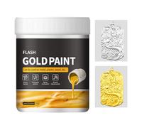 Pintura dorada para manualidades, 300 g, líquido de pintura de secado rápido, fácil de aplicar, suministros de arte, pintura de metal, yeso, madera, para manualidades, creaciones artísticas