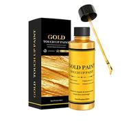 Pintura dorada para manualidades, pintura a base de agua, marco brillante de 1.8 onzas líquidas con acabado brillante, líquido acrílico, pasta de detalles de obras de arte con pigmento dorado