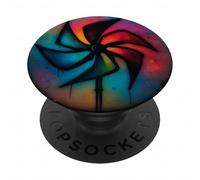 Pintura en Aerosol para Arte: Molinillo Giratorio, Viento, rotación, Espiral PopSockets PopGrip Adhesivo